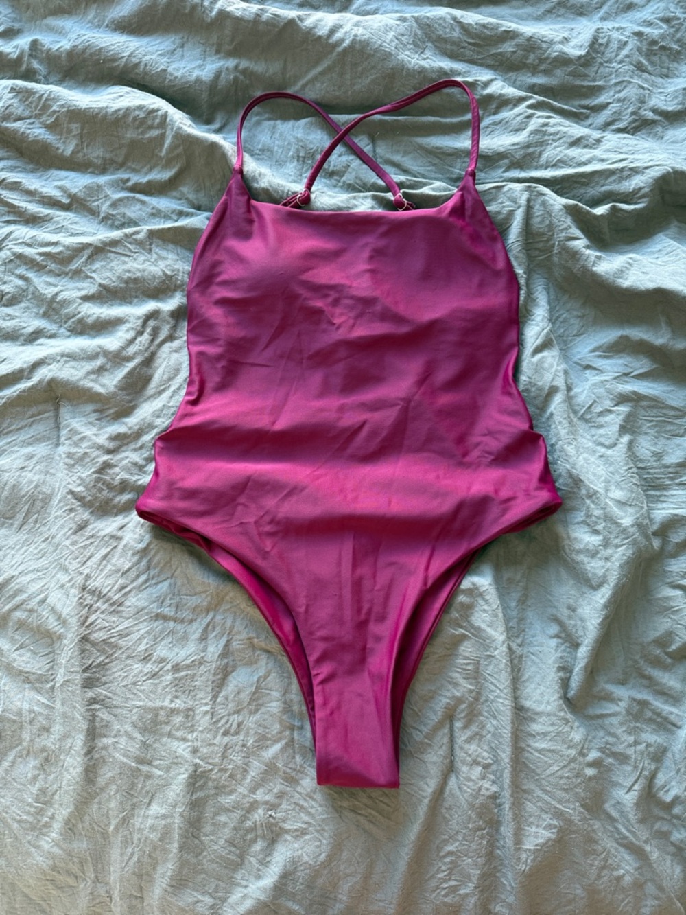 Magenta One-Piece Cheeky Swimsuit